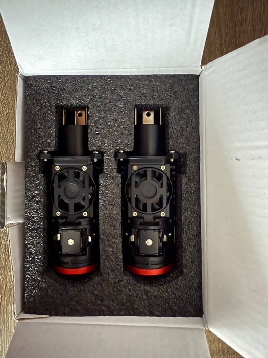 Міні LED лінзи AILEO H4 6000К 45–67Вт, з шторкою на дальнє світло