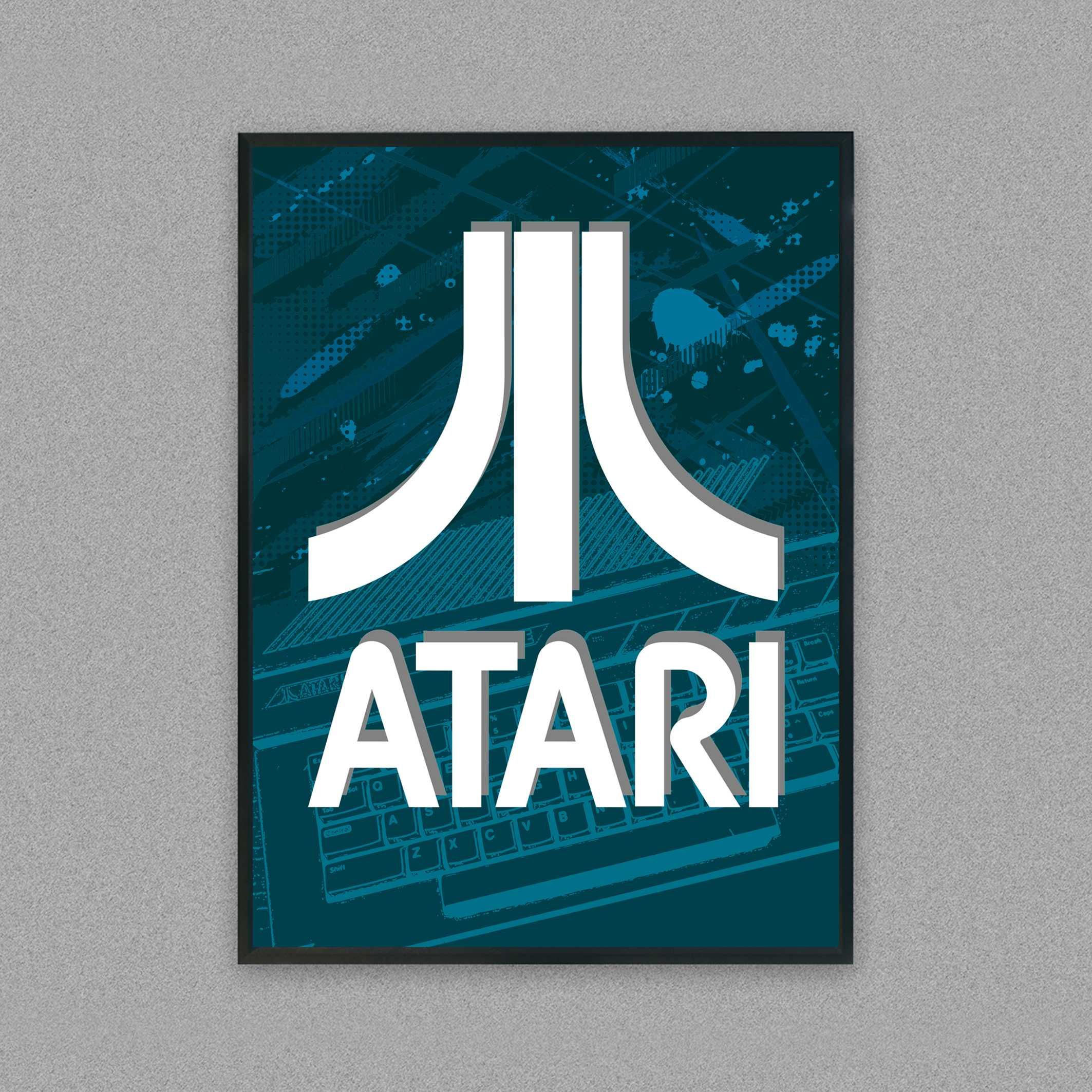 atari obraz do salonu, plakat atari, plakat komputer atari
