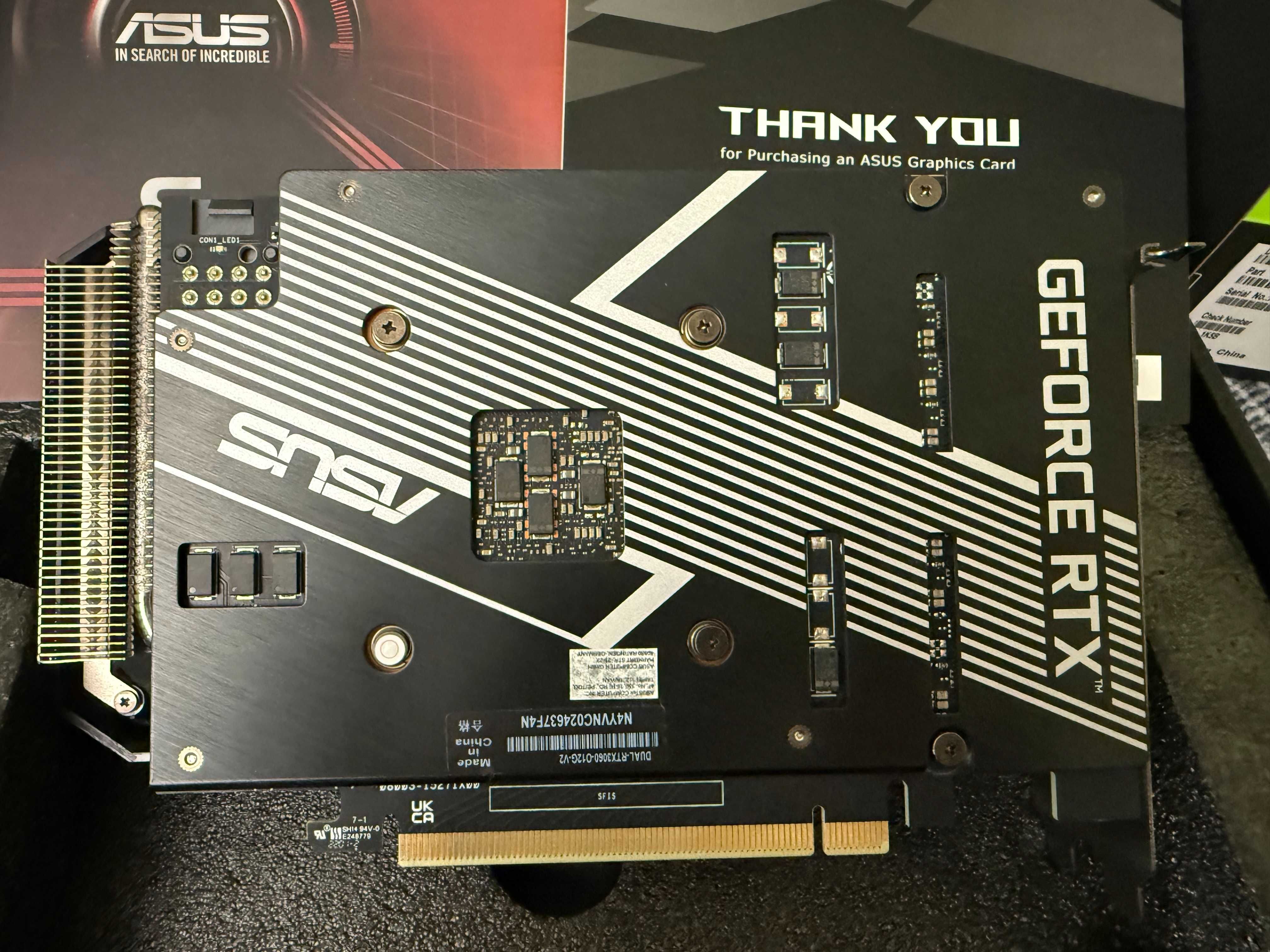 Видеокарта ASUS GeForce RTX3060 12Gb DUAL OC V2