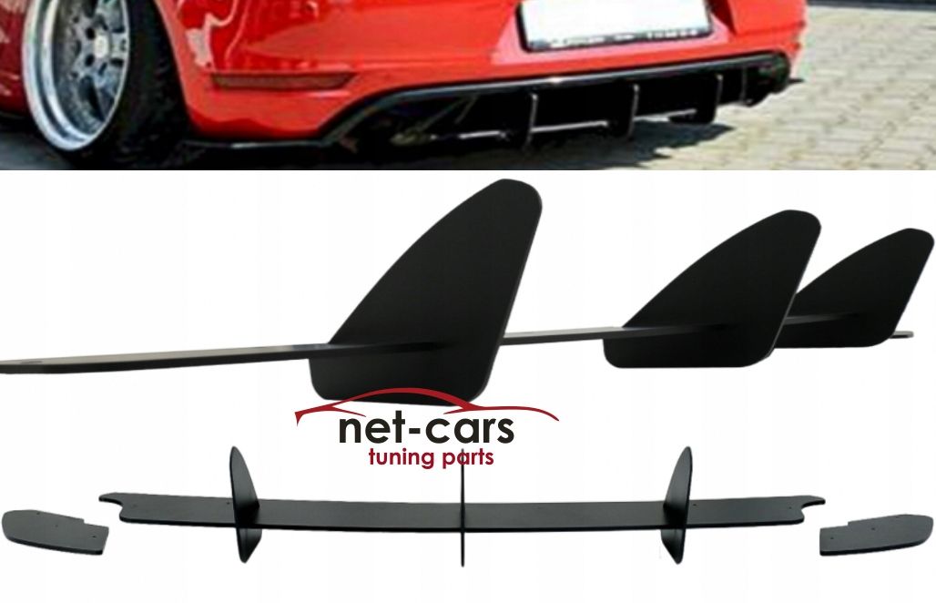 Dyfuzor spoiler splitery tył VW GOLF 8 VIII 20- GT GTI R Line