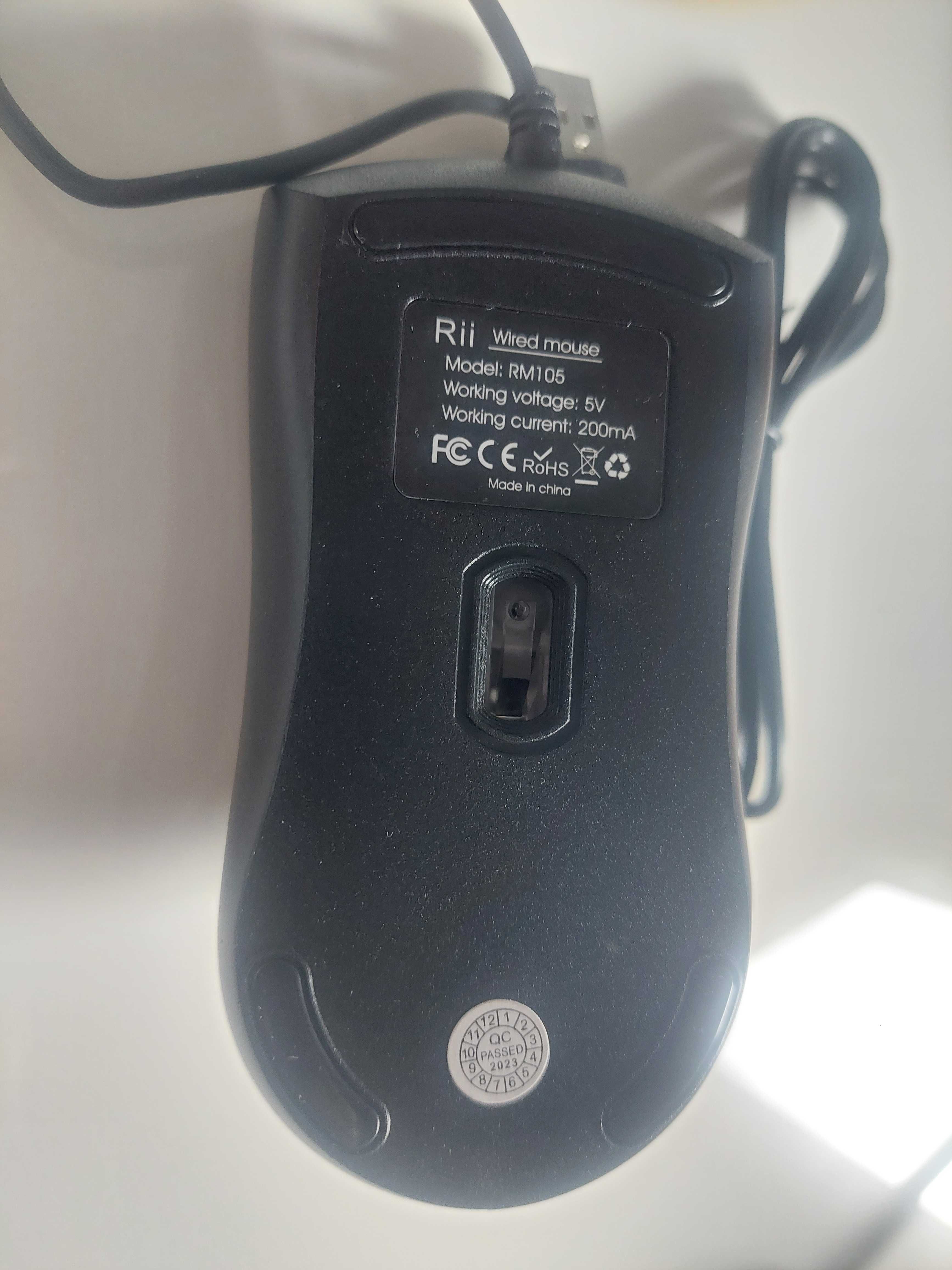 Myszka przewodowa Rii RM105 sensor optyczny