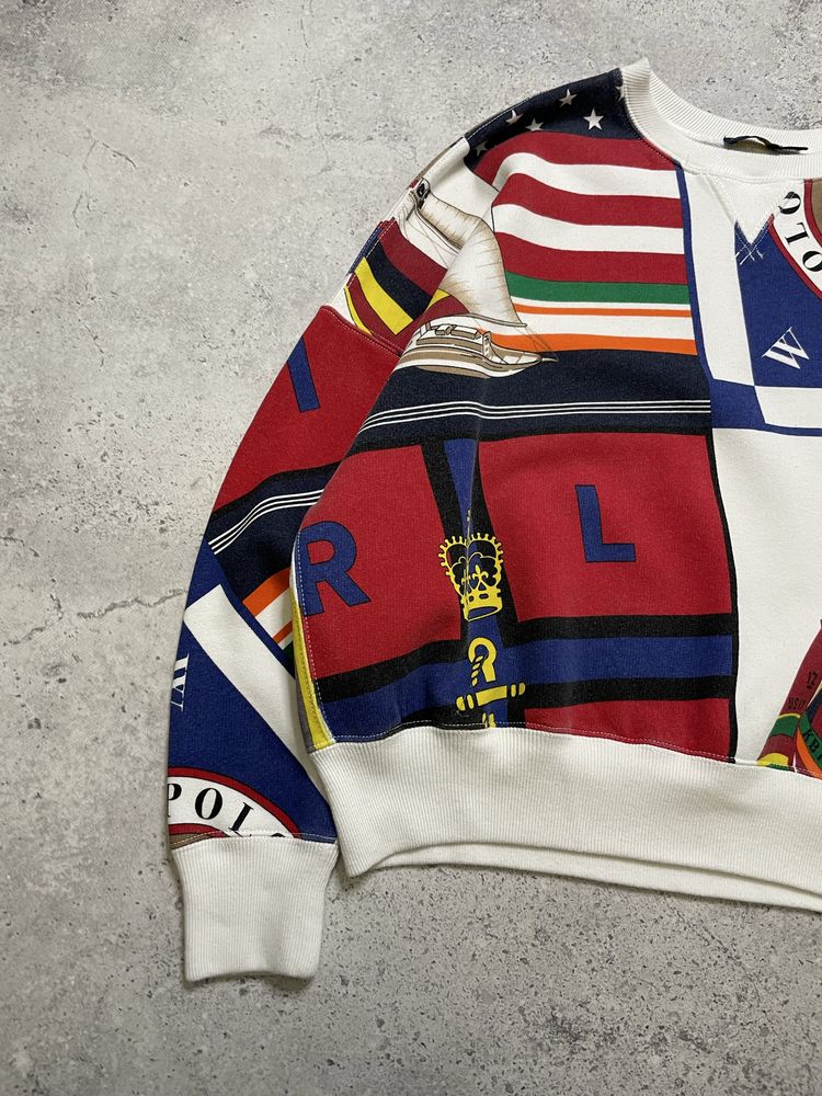 Женский Новый Свитшот Polo Ralph Lauren Sailing Print Multicolour