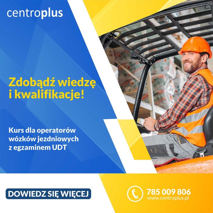 KURSY Spawania / Wózki / Suwnica /SEP/ Podesty / Ładowarka teleskopowa