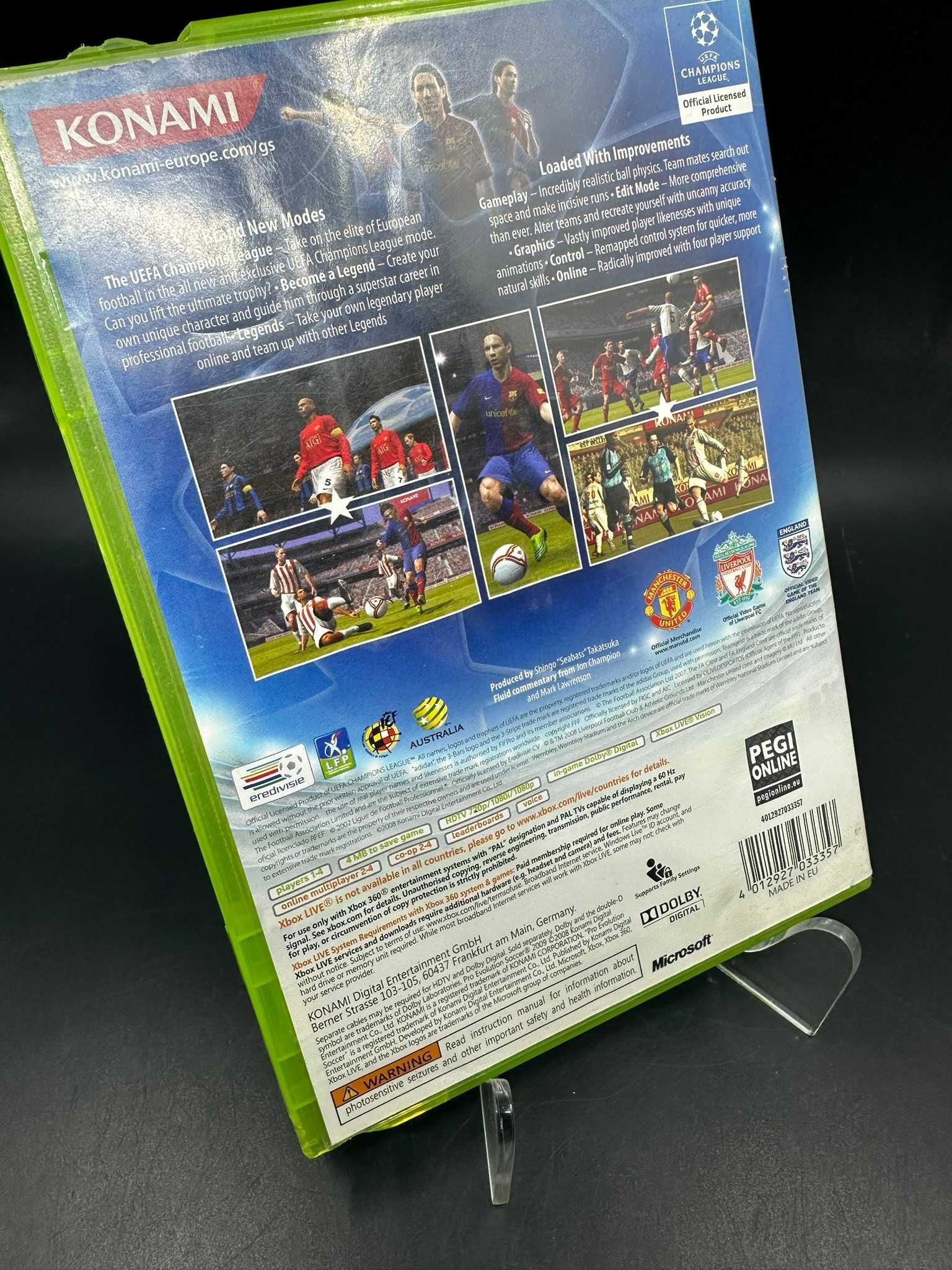 Gra na xbox360 Pro Evolution Soccer 2009