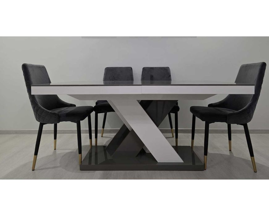 Stół rozkładany Xenon Lux 160–256 cm, STAN IDEALNY + GRATIS NOWY BLAT!