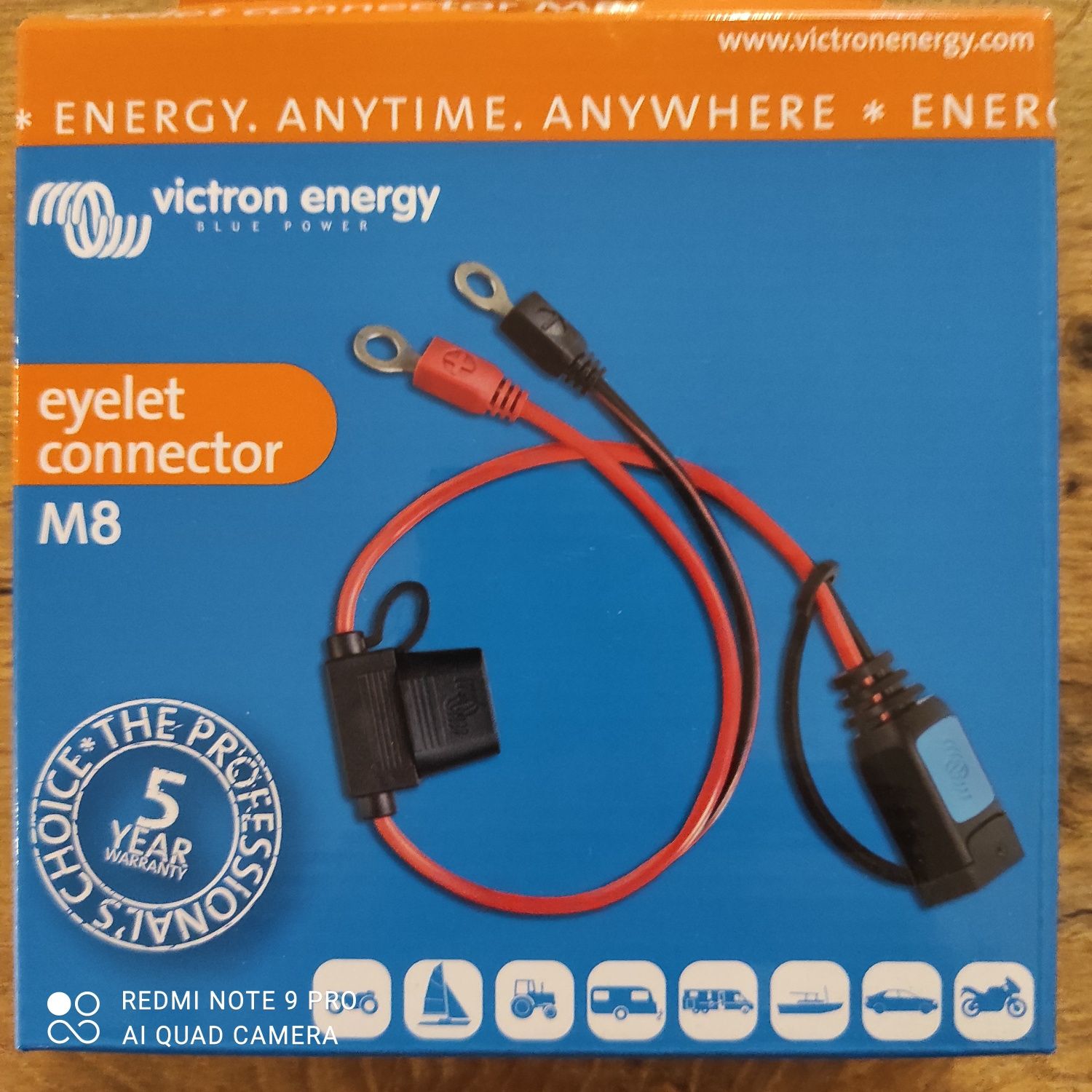 Victron Energy M8 Eyelet connector (30A ATO fuse) Ładowarki Blue Smart