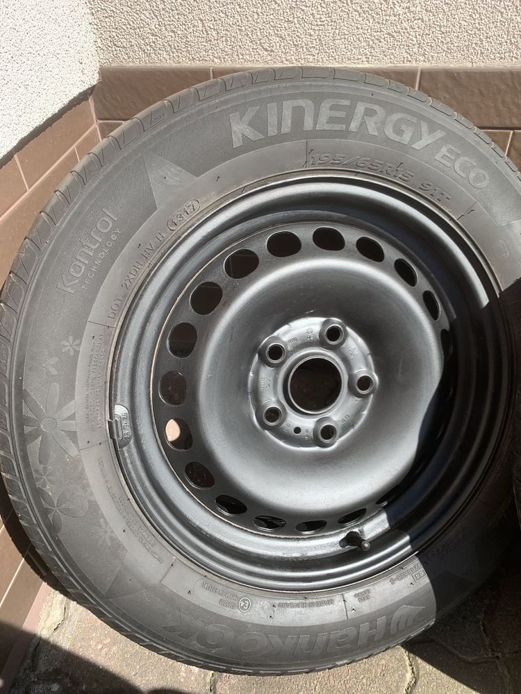 Sprzedam koła 5x112 195/65/R15 Hankook Letnie, VW Audi Skoda