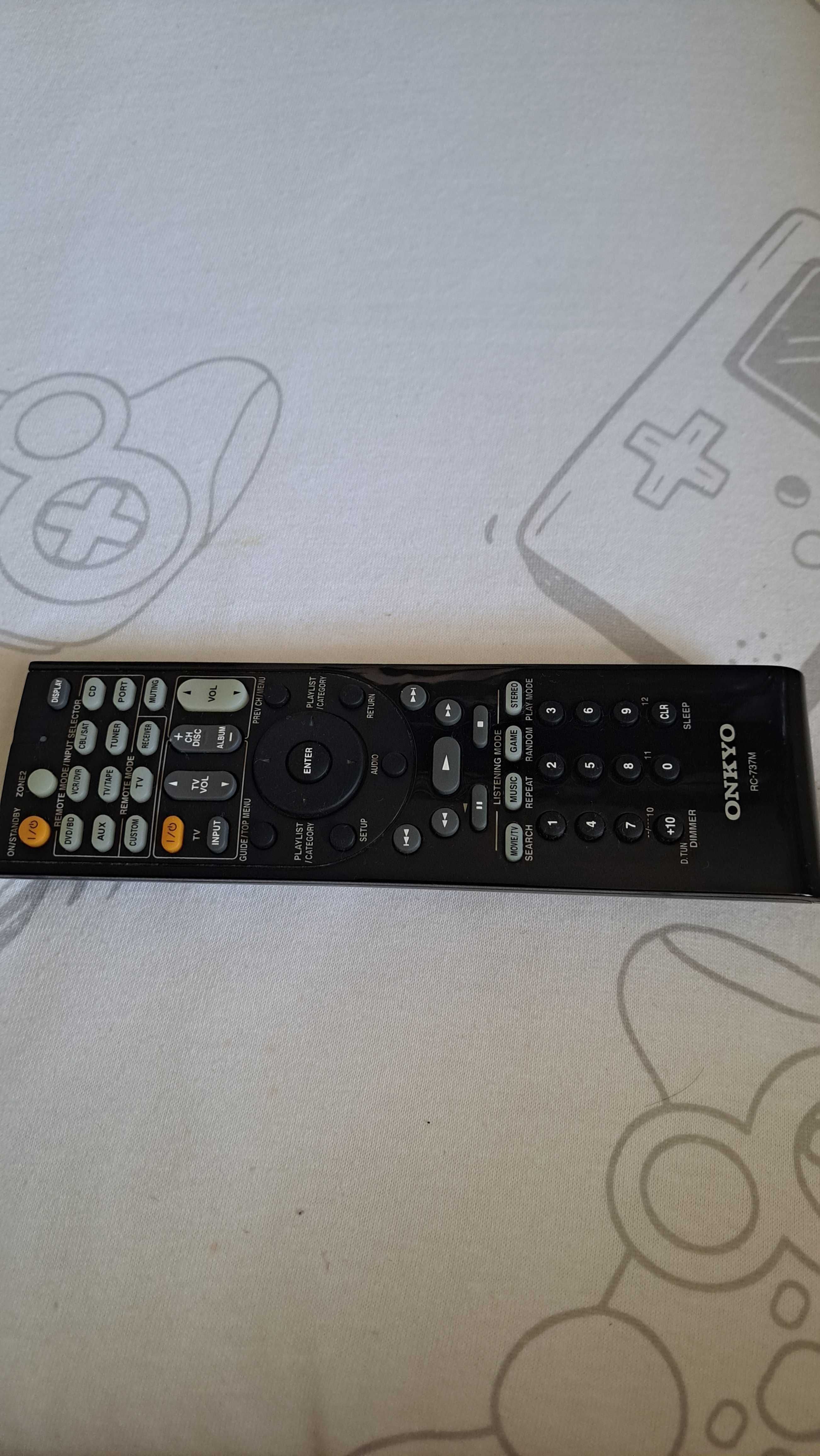 Oryginalny pilot do amplituner ONKYO TX SR 507 508/607/608 RC-737M