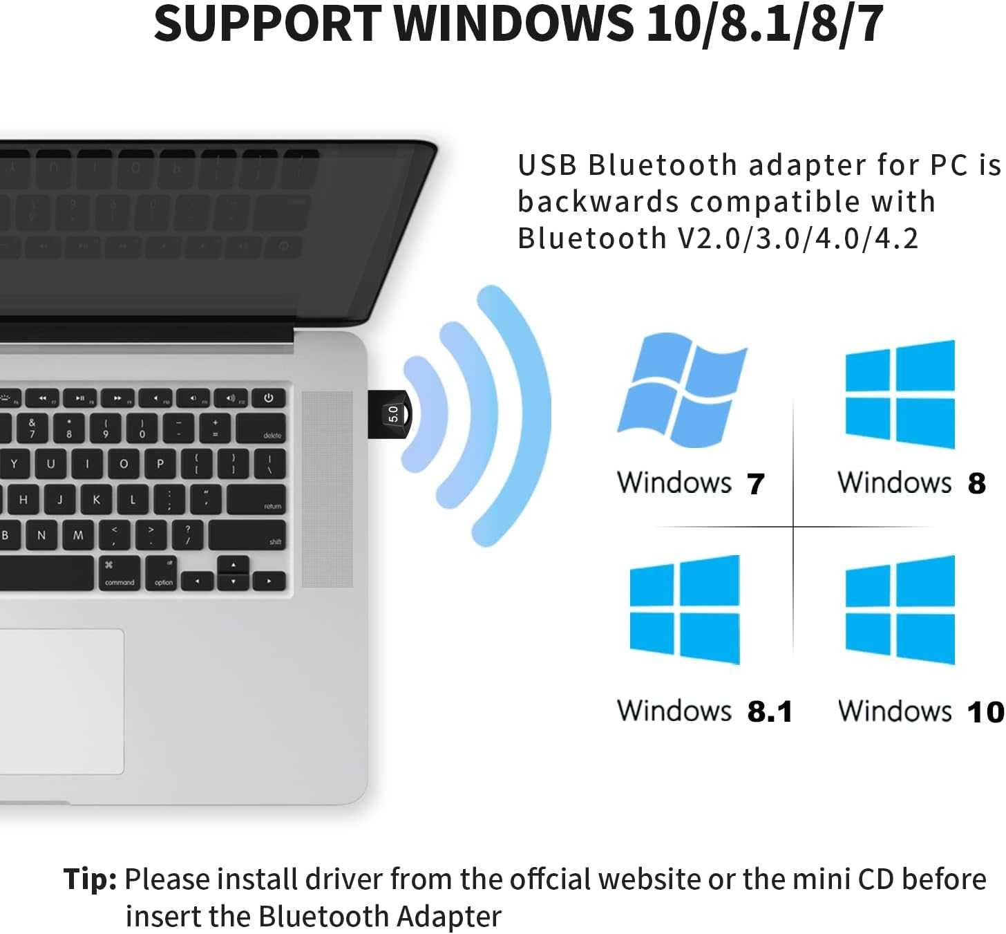 Adapter Bluetooth USB 5.0