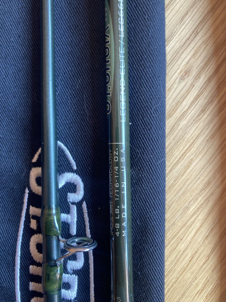 St. Croix Legend Elite 6’6(1/16-1/4oz). 6’6(1/8-3/8oz).7’(3/16-5/8oz).