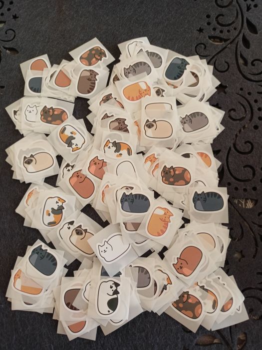 Naklejki koty - cena za całość