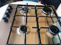 Conjunto de placa a gás e forno electrico