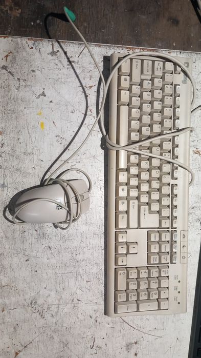 Klawiatura retro chicony + myszka easytouch kulka