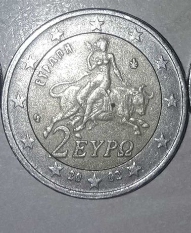 2 євро 2002  Греція Викрадення Європи