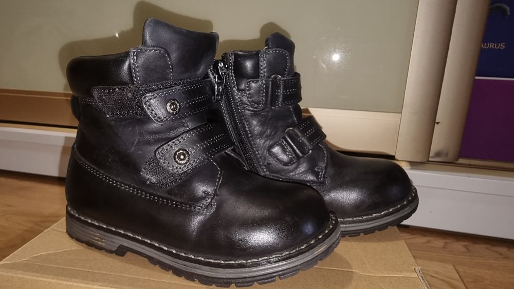 Натуральні шкіряні зимові чобітки термо