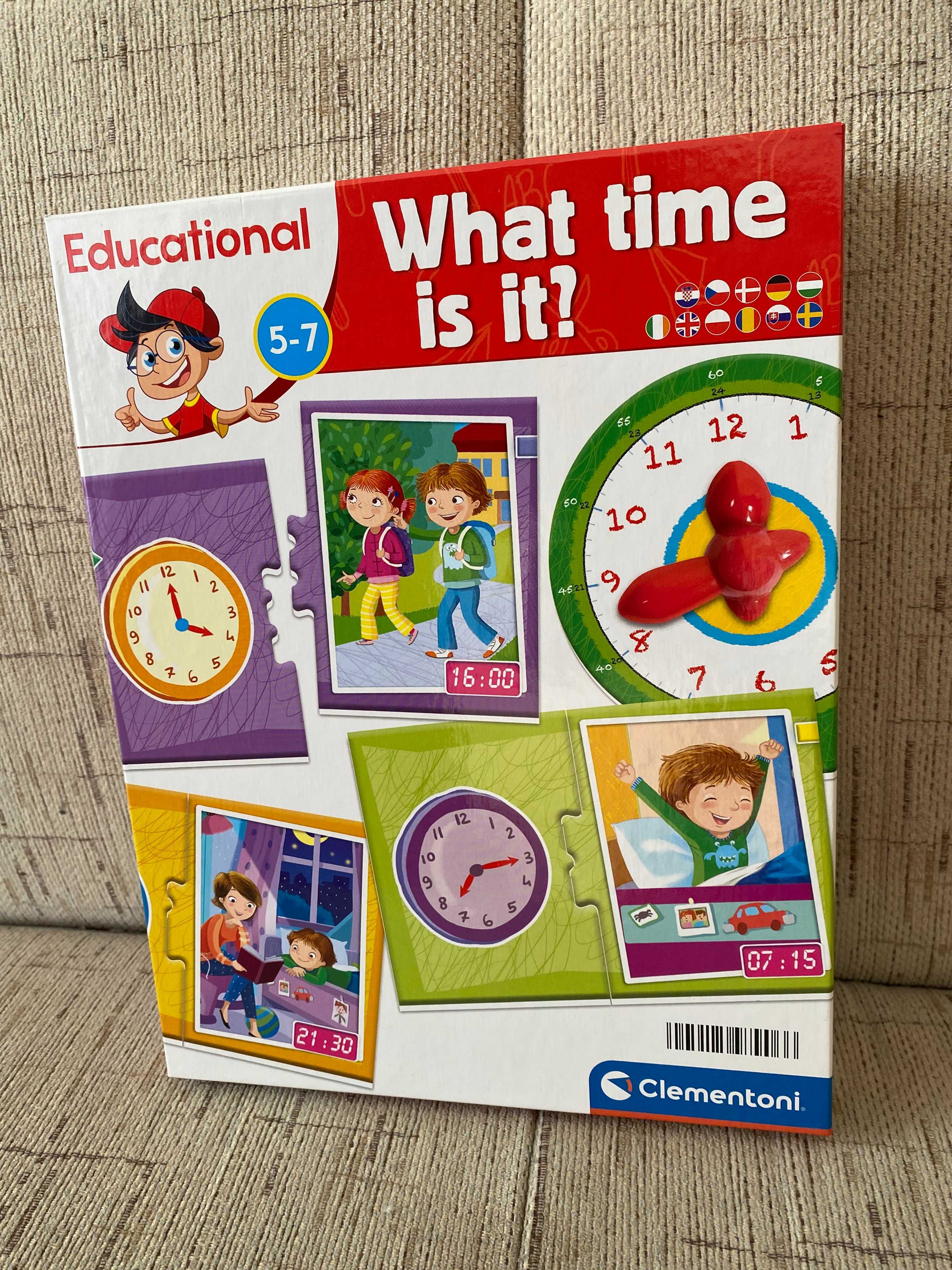 What time is it? Gra edukacyjna Clementoni  Ang.