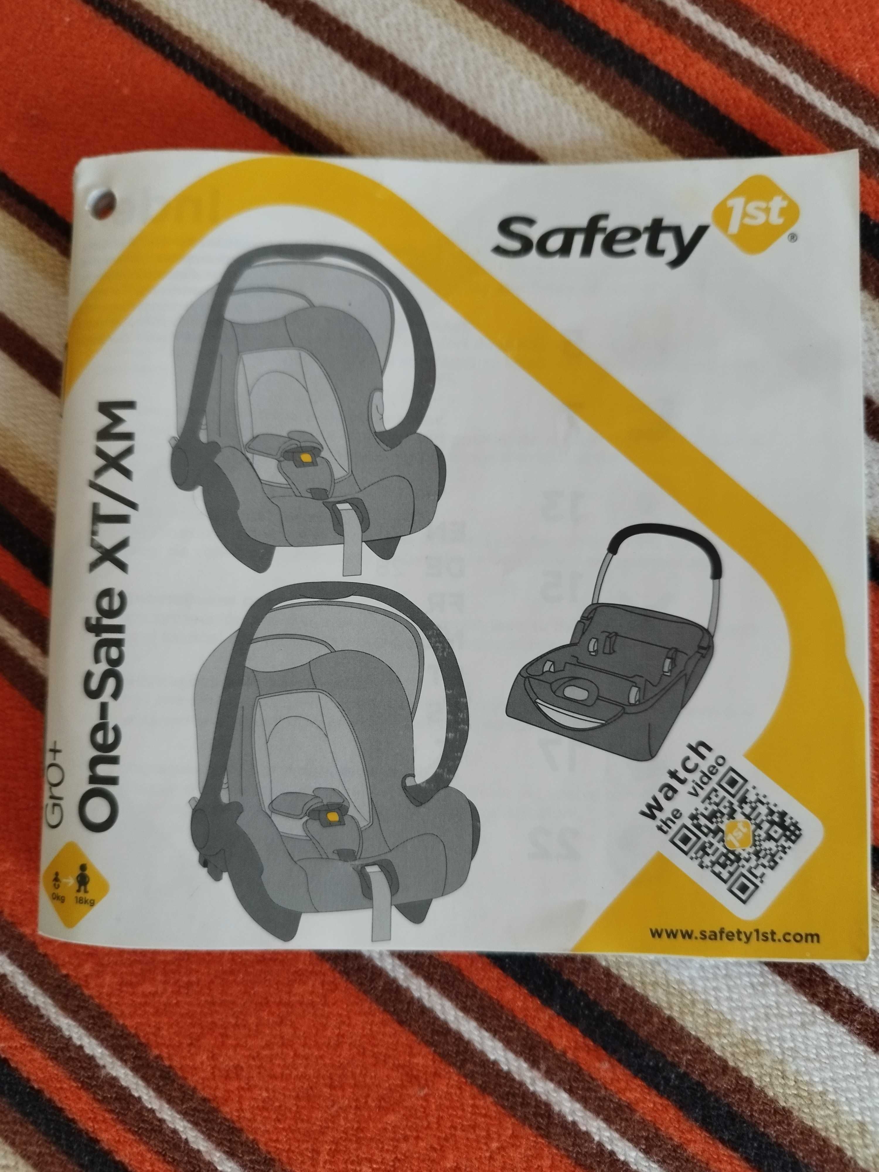 Fotelik samochodowy Safety 1st one safe xt xm nosidełko NOWY