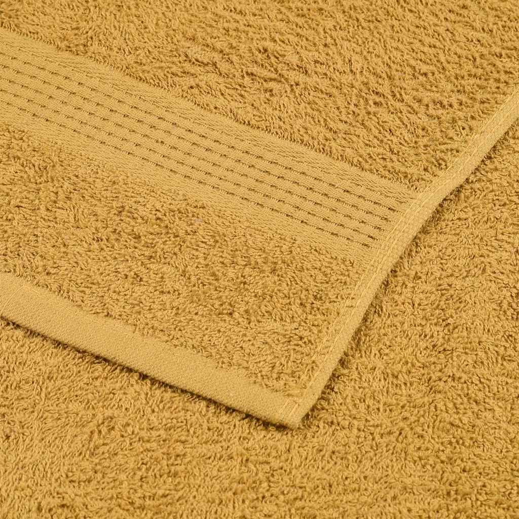Ręczniki do sauny 2 szt. Złoty 80x200 cm 360 gsm 100% bawełna