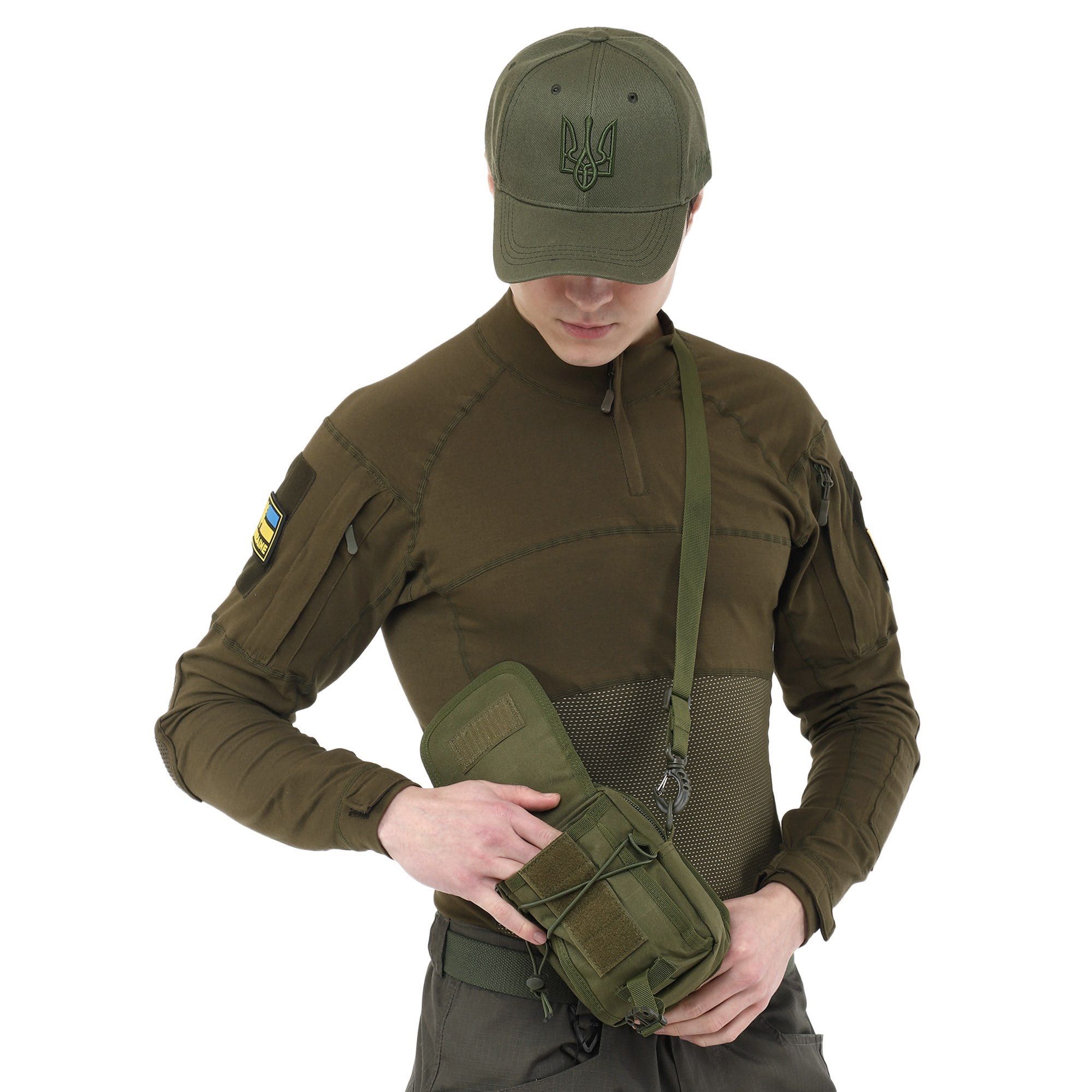Сумка тактическая через плечо и на пояс Military 9113 размер 12х7х18см