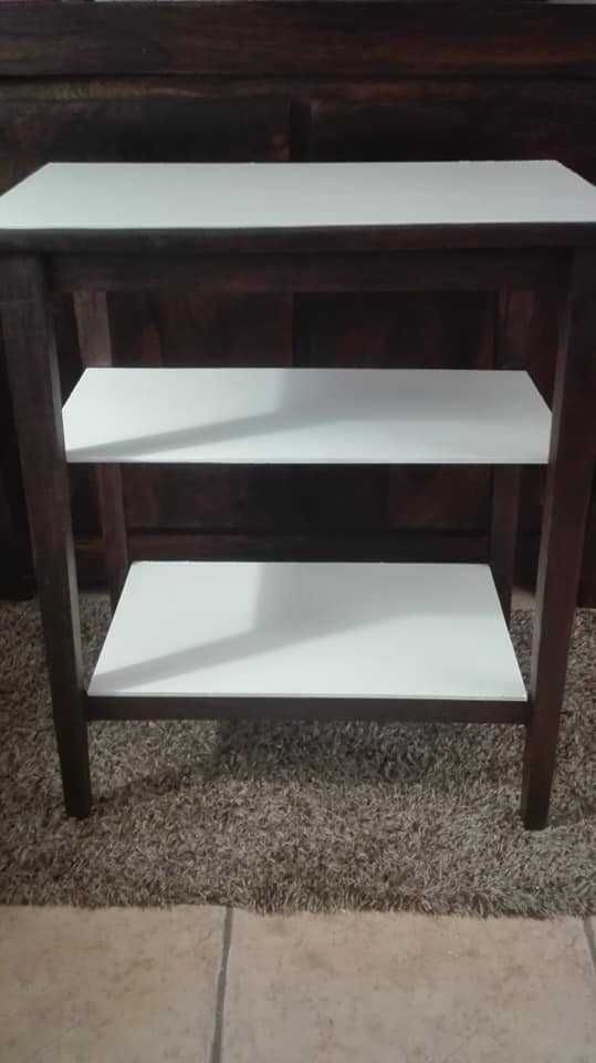 Stolik RTV biblioteczka regał PRL lata 70-te 62 cm x 32 cm x 75 cm