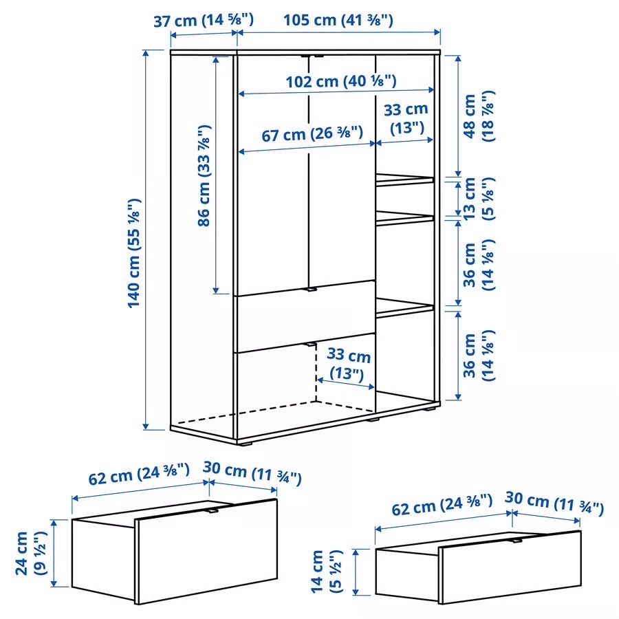 Komoda Ikea szafka vihals biala