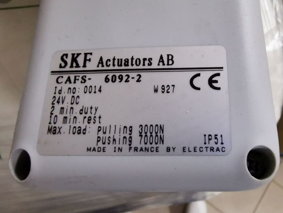 Siłownik SKF 24V DC Siłowniki