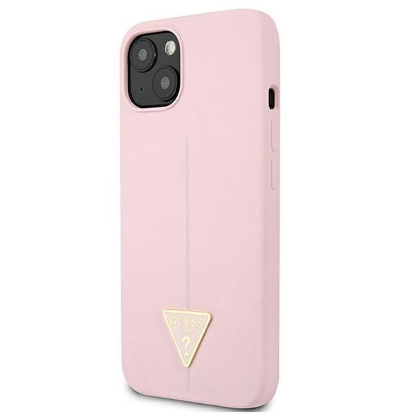 Etui Guess Silicone Triangle do iPhone 13 Fioletowy