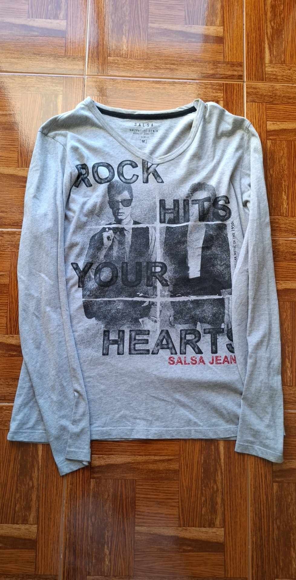 Camisola Salsa de manga comprida cinzenta