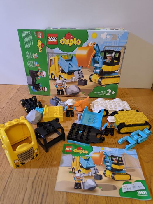 LEGO DUPLO 10931 Ciężarówka i koparka gąsienicowa