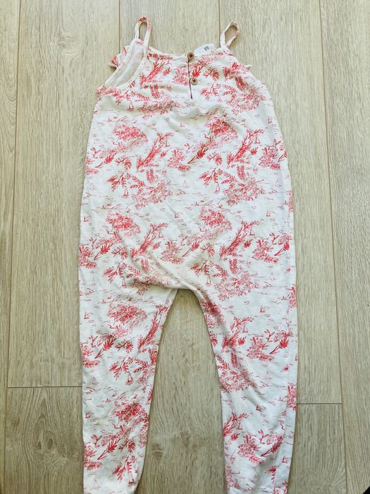 ZARA kombinezon dla dziewczynki 100% bawełna letni r. 98 2-3 lat