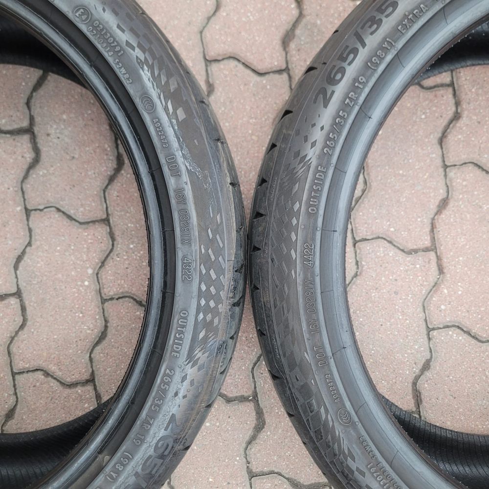 Opony Continental sportcontact 7 2x 265/35r19 2x 235/40/19  2023r