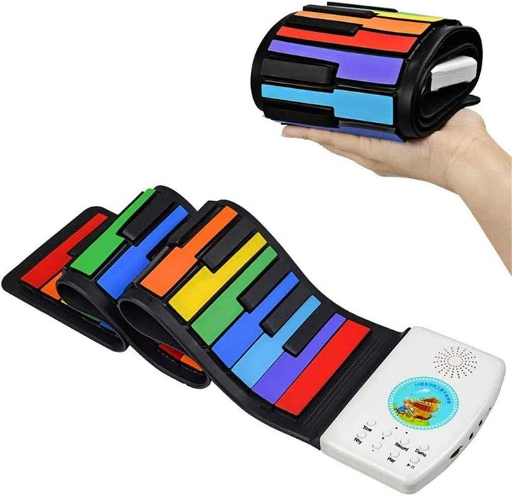 Roll Up Piano Cyfrowe składane, zwijane pianino dla dzieci