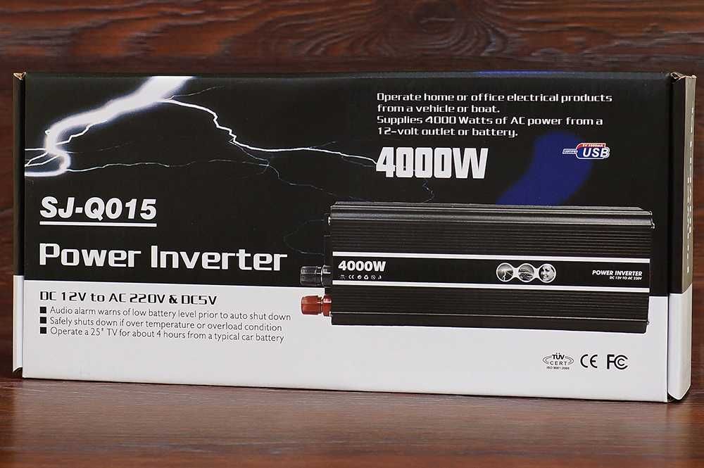 Перетворювач напруги (інвертор) Power Inverter SJ-Q015 4000W