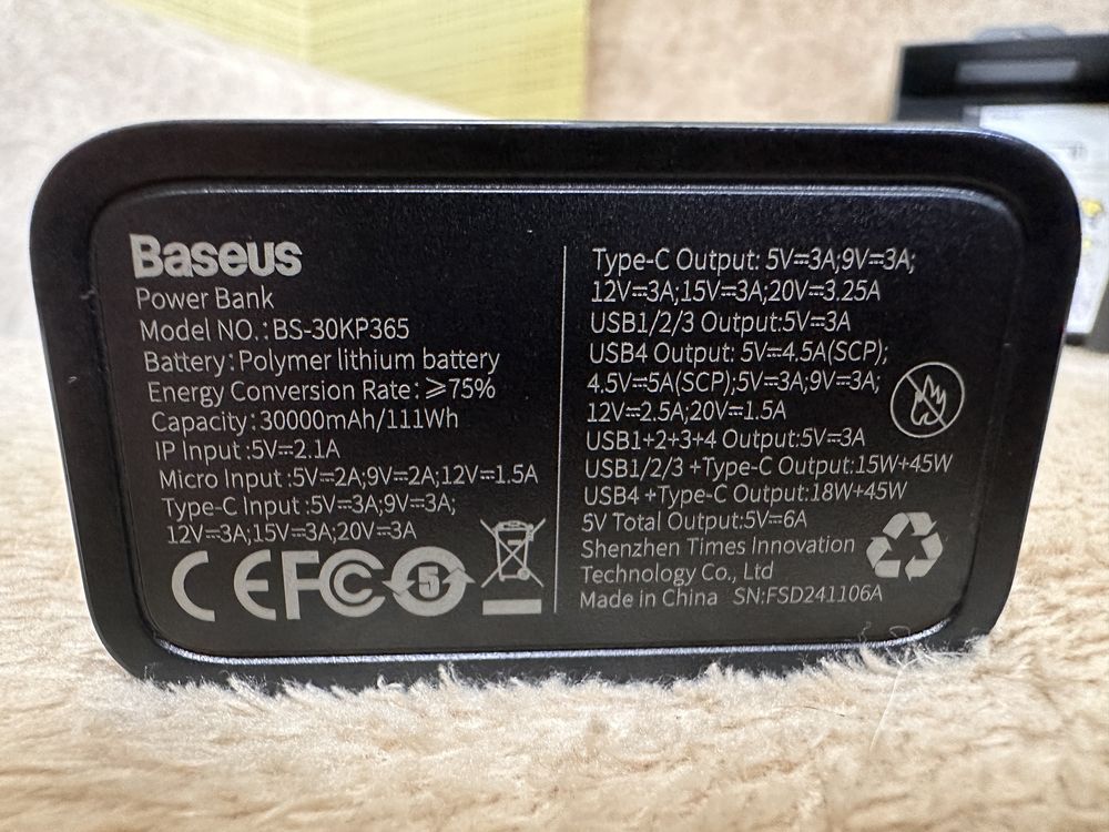 Baseus 30000 mAh 65W