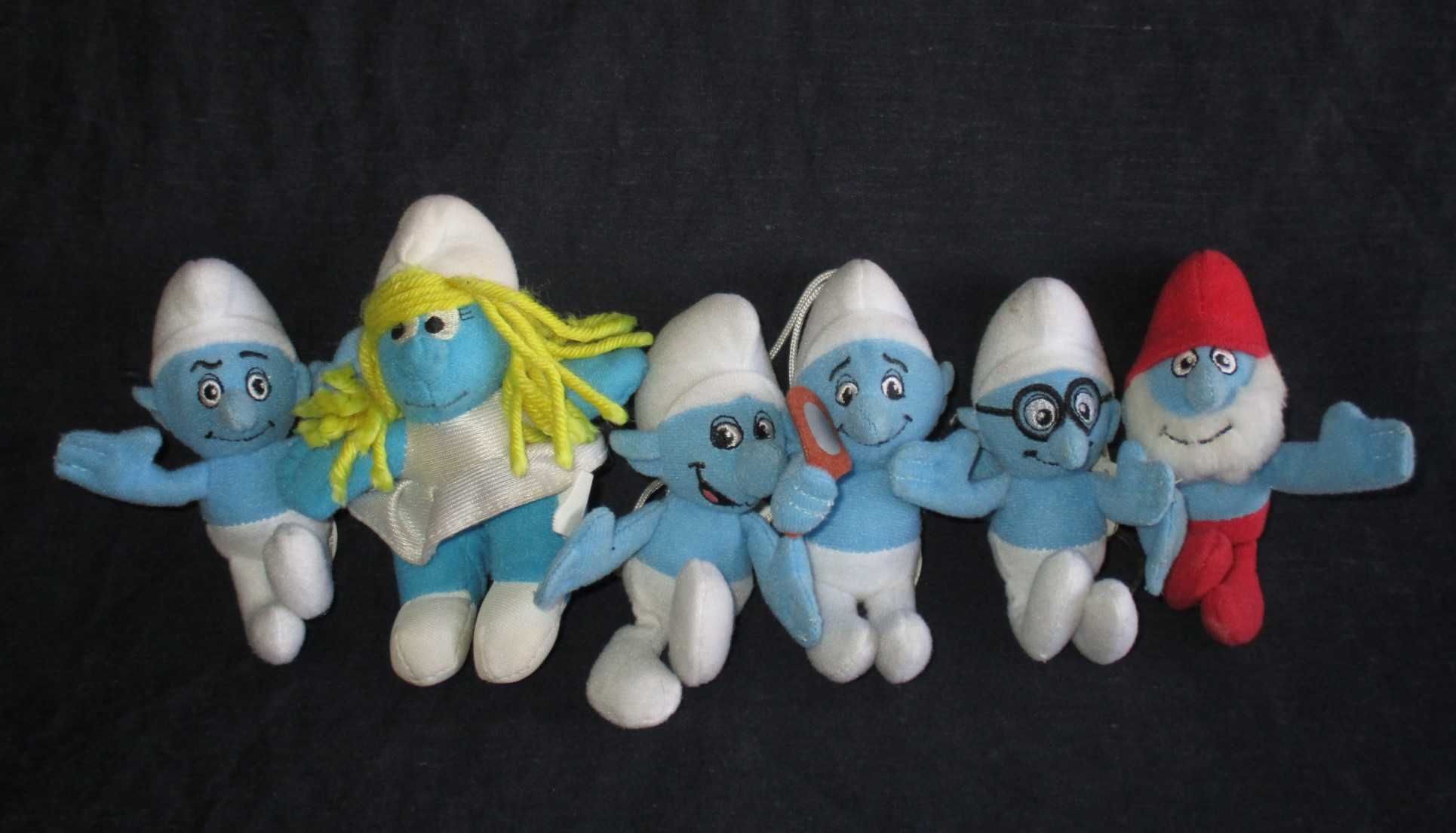 6 Estrunfes Smurfs de peluche Mcdonalds