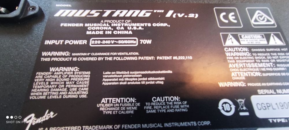 Fender Mustang I v.2 Wzmacniacz gitarowy z efektami