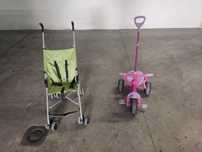 Ofereço - carrinho de passeio e triciclo