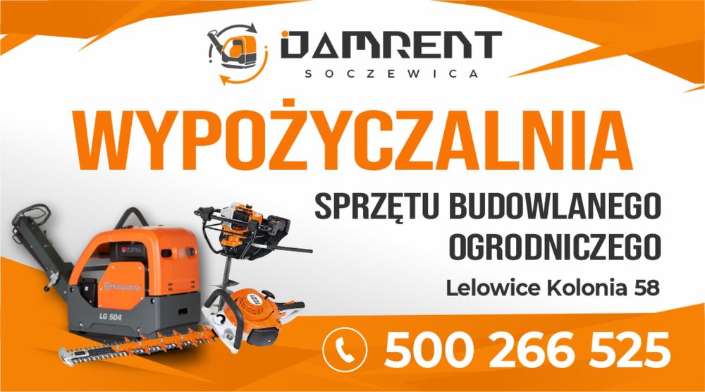 Wypożyczalnia Sprzętu Budowlanego i Ogrodniczego DAMRENT