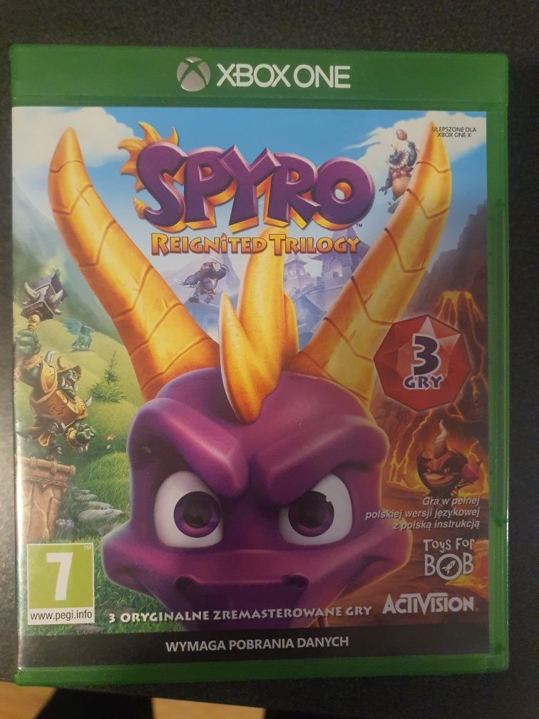 Gry Xbox one S X Series dla dzieci Sonic Spyro lego Rayman minecraft