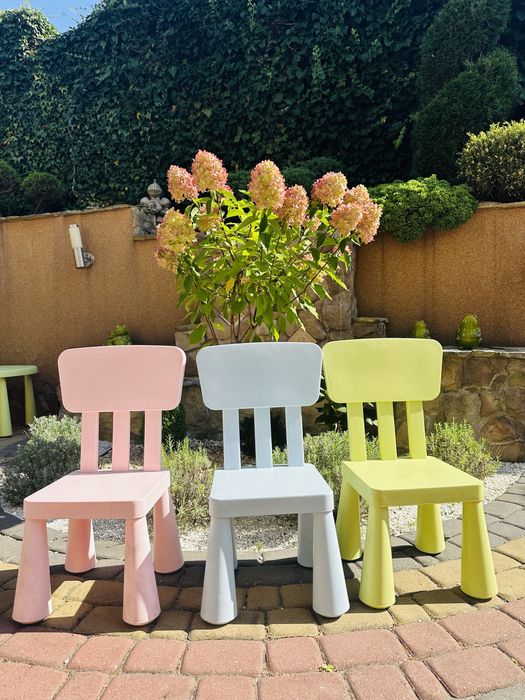 Дитячий стіл IKEA MAMMUT Стільці Маммут