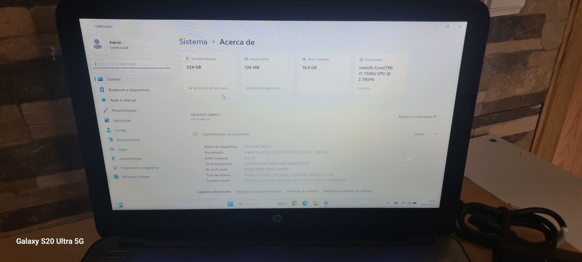 Portatil HP Core I7