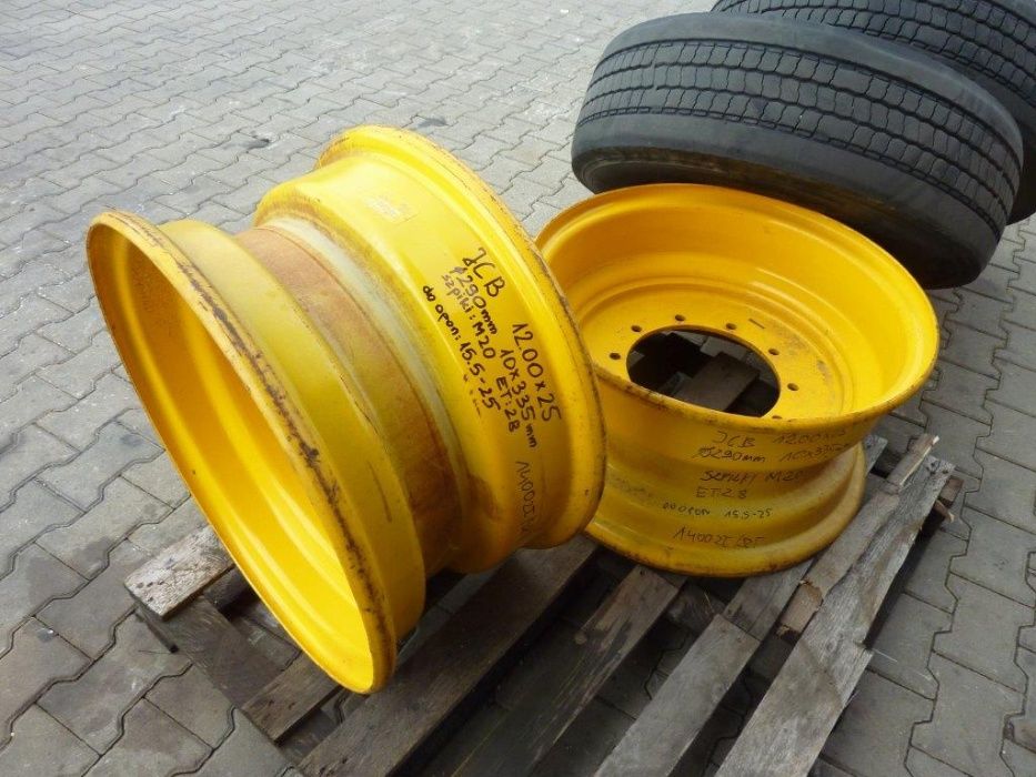 Felga używana JCB 12.00x25 10x335mm ET28 800zł D16