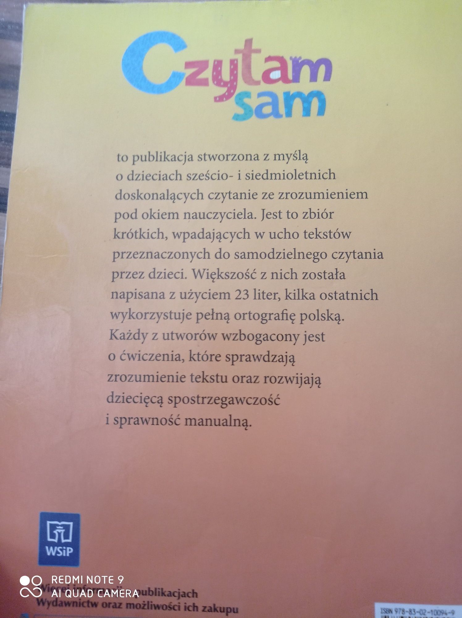 Czytam sam WSiP teksty do samodzielnego czytania ze zrozumieniem dla d