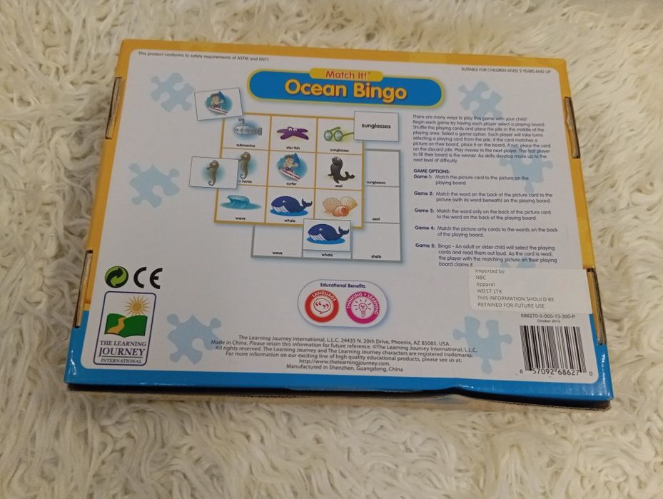 Gra Match it Ocean Bingo