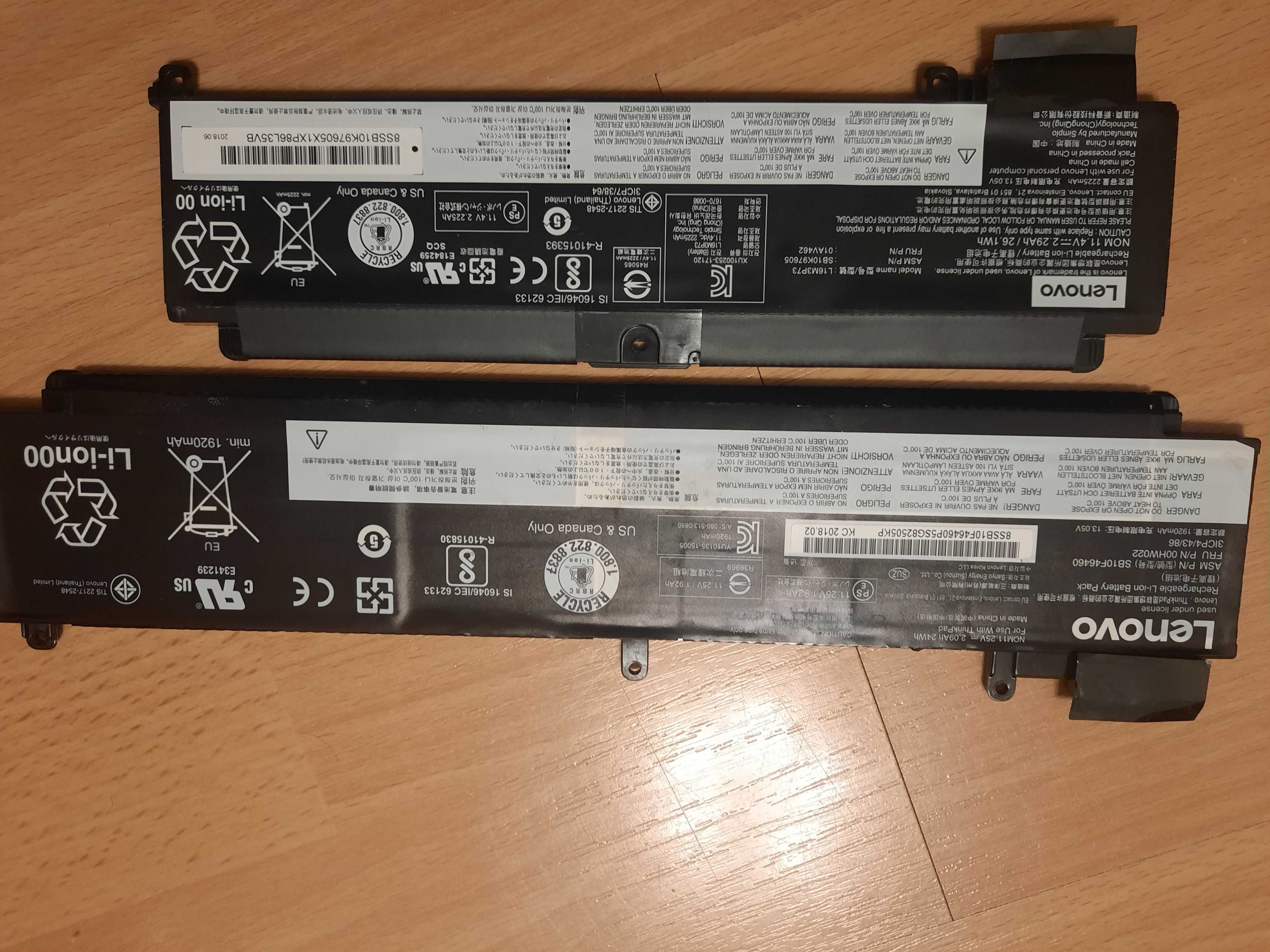 Bateria do laptopa  Lenovo T470s T460S