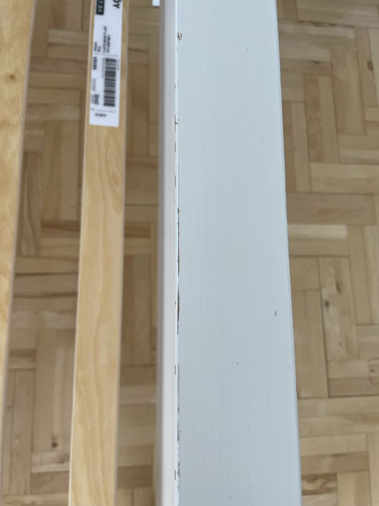 Białe Łóżko z materacem 120 cm używane IKEA