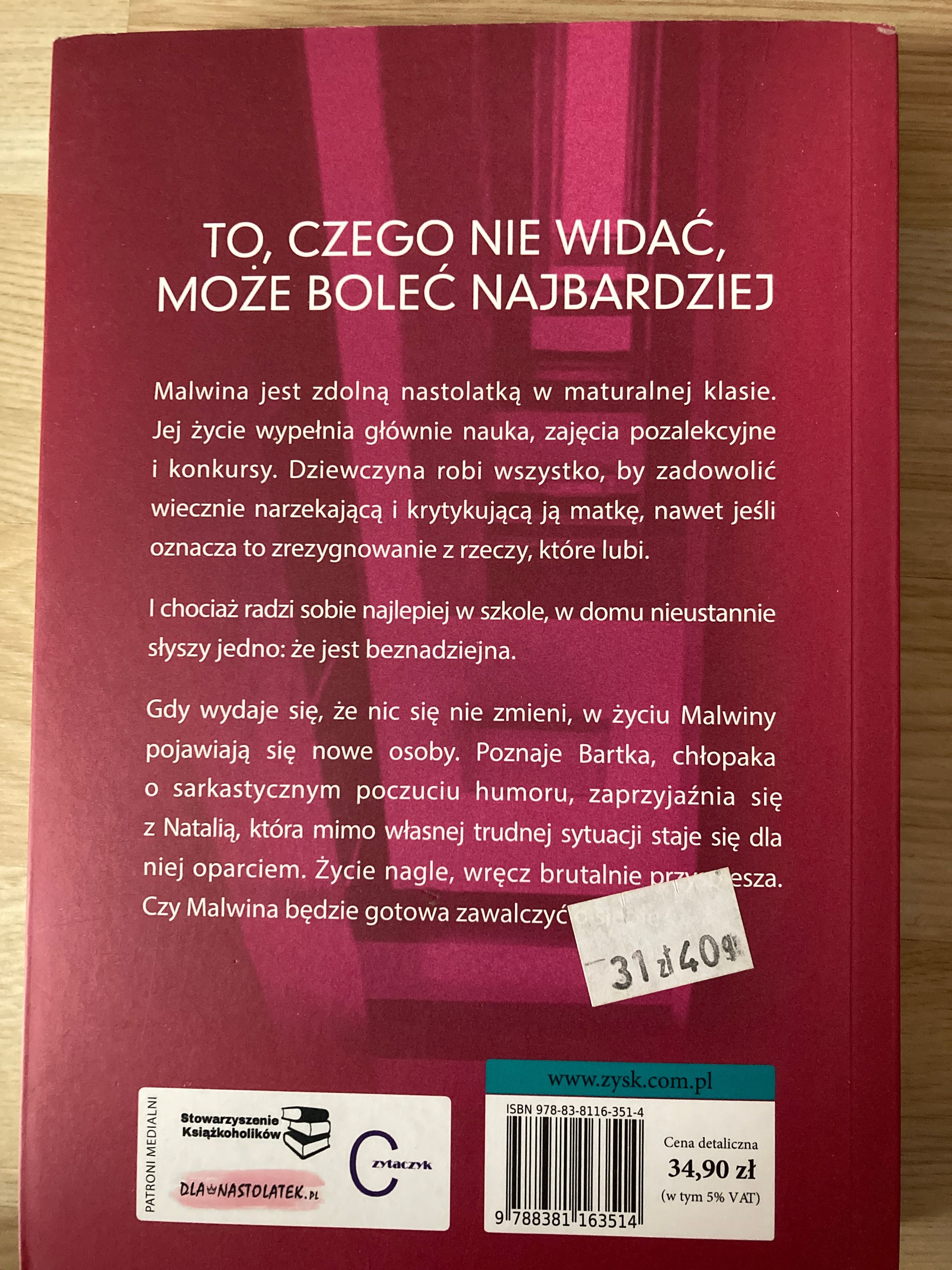 ,,To czego nie widać” Agata Polte