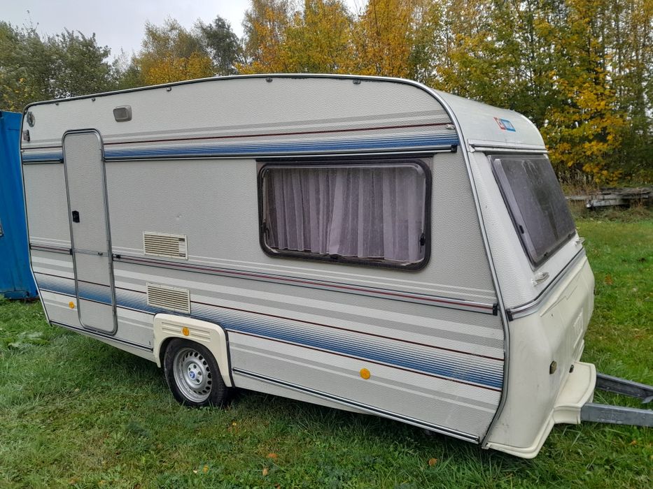 Przyczepa kempingowa, wc kasetowe transport