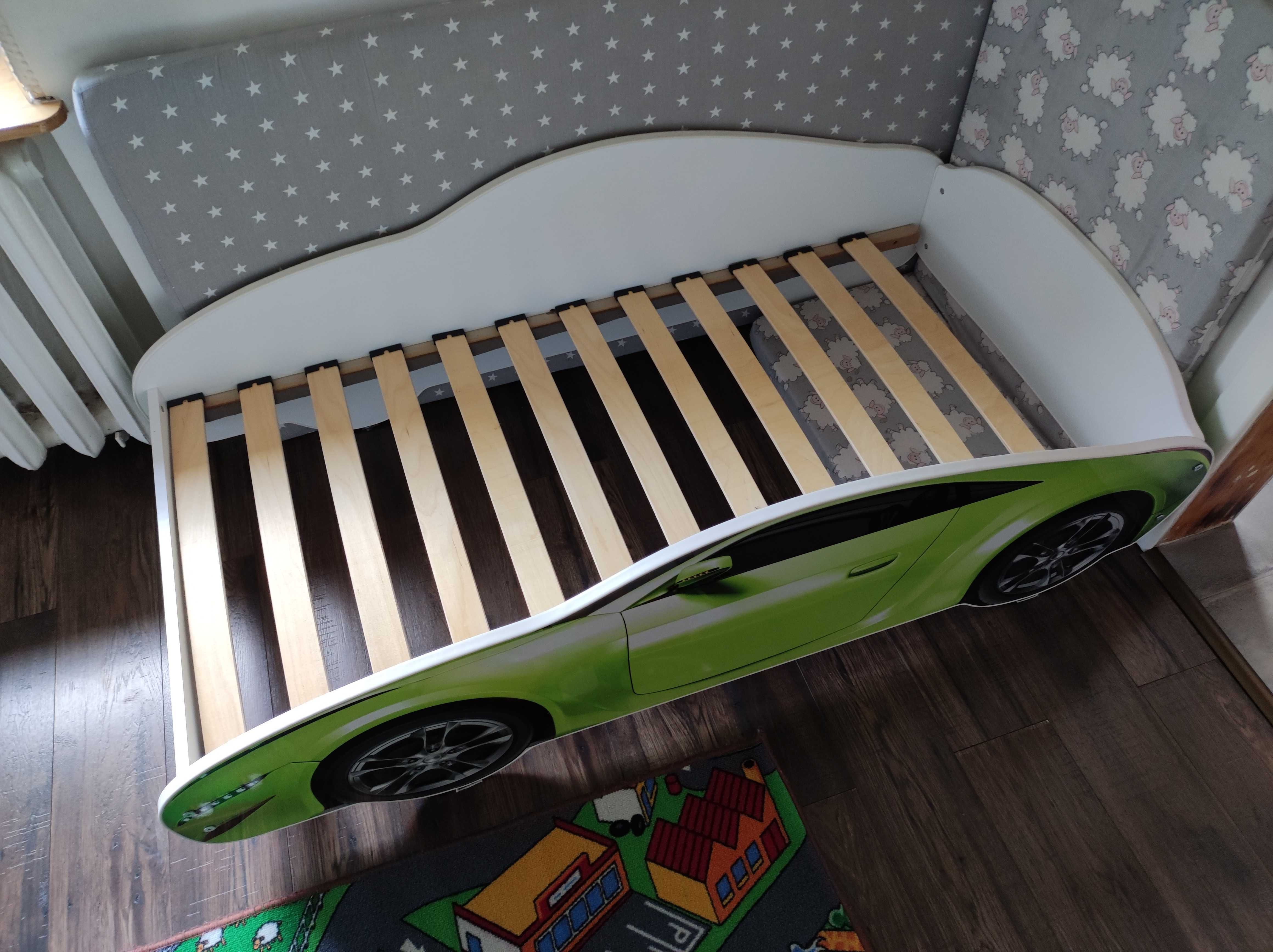 Łóżko dziecięce samochód 140x70 z materacem