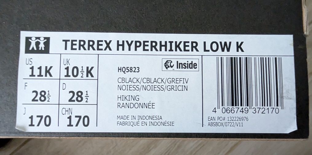 Adidas Terrex Hyperhiker Low K 28 1/2